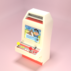 3Dモデル　アーケードゲーム