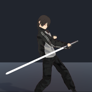武器を回すアニメーション