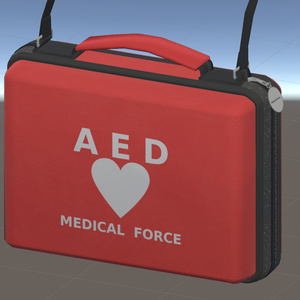 【無料】AED/MEDICAL KITっぽいカバン【VRChat想定】