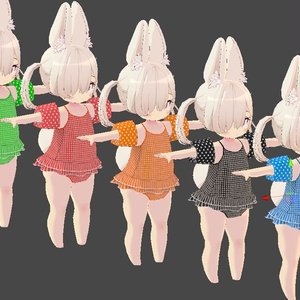 【3Dモデル】「こうめ」「おもち」ちゃん向け水着 缩略图 8
