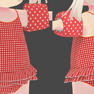 【3Dモデル】「こうめ」「おもち」ちゃん向け水着 缩略图 5