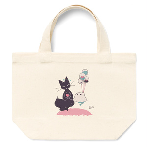 【Nocturnal】黒猫とオバケのトートバッグ