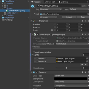UMHL VideoPlayerLighting (VRChatワールド用ビデオライトギミック) 缩略图 3