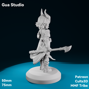 ティーフリングの修行僧（Tiefling Monk）