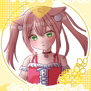  公開中 おはようVTuber フリー素材 004 シンプルおはよう