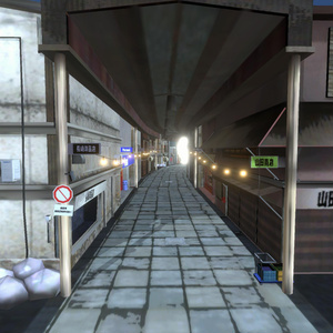 3Dモデル「商店街」-URP-