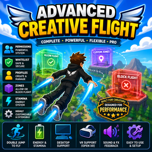 Advanced Creative Flight 🪽 [Permissions, Zones, NoClip, and More]