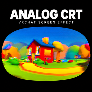 【9/29までセール中！】【VRChat・MA対応】 ブラウン管風画面エフェクト / Analog CRT Screen Effect (Avatar)