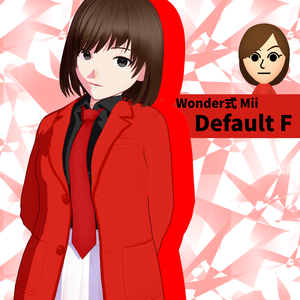 【Wonder式mii MMD モデル】Default F