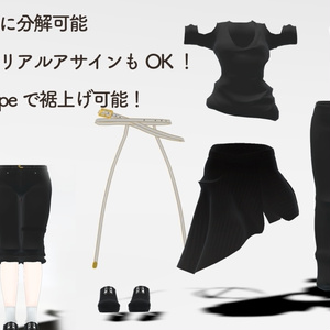 ストリートラップスカートスタイル「5アバター対応」PB対応 PSD付き　Ver1.3 缩略图 2