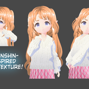 Genshin-Inspired Hair texture for Vroid