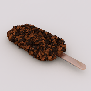 lowpoly crispy crunch ice bar / 로우폴리 돼지바