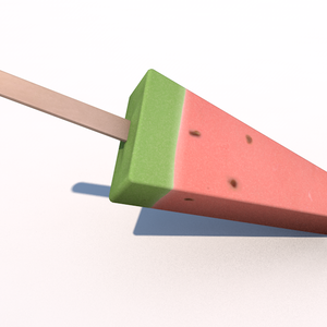 lowpoly watermelon bar / 로우폴리 수박바