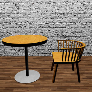 VRChat想定 CafeTable&Chair