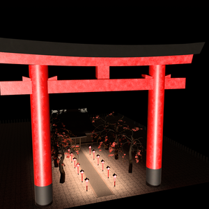 VRChat想定 鳥居