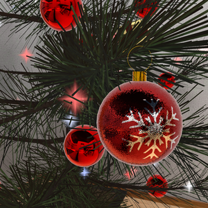 VRChat想定 クリスマスオーナメント(SnowFlake)