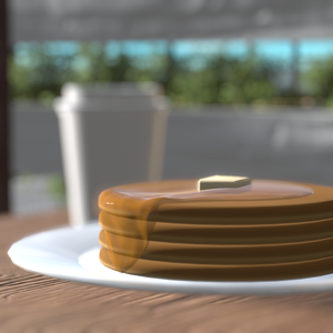 VRChat想定 パンケーキ