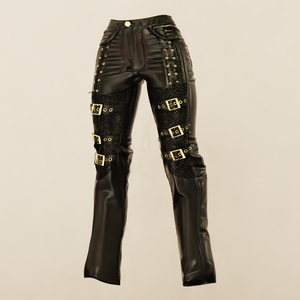 punk Leather pants for manuka