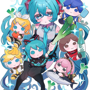 初音ミク ミャクミャク様とミクミク様 - れれそふとのイラスト - pixiv