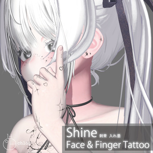 [しなの] Shine Face & Finger Tattoo 入れ墨 缩略图 4