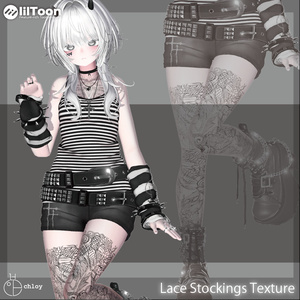 【liltoon】 レースのストッキング Lace Stockings Texture 缩略图 5