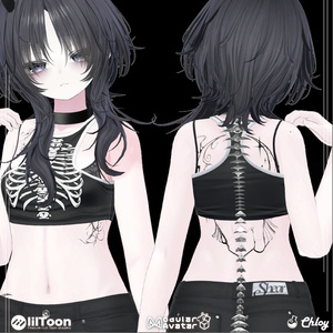 【MA対応】Metal Spine Choker 3Dアクセサリー [VRChat] 缩略图 4