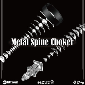 【MA対応】Metal Spine Choker 3Dアクセサリー [VRChat] 缩略图 2