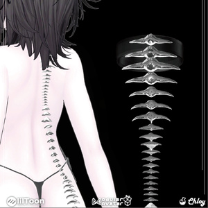 【MA対応】Metal Spine Choker 3Dアクセサリー [VRChat] 缩略图 5