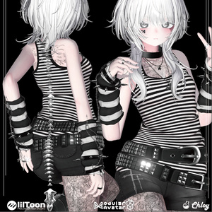 【MA対応】Metal Spine Choker 3Dアクセサリー [VRChat] 缩略图 6