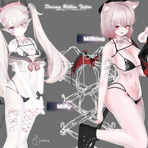 対応モデル Dreamy Ribbon Tattoo 入れ墨 缩略图 18
