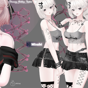 対応モデル Dreamy Ribbon Tattoo 入れ墨 缩略图 2