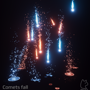 Unity/VRChat Particle Comets