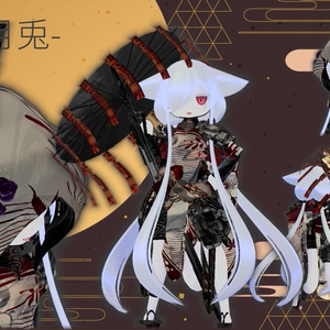 【14アバター対応！/ギミック付き！】和装 -月兎- 缩略图 20
