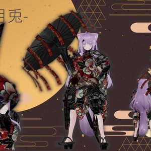 【14アバター対応！/ギミック付き！】和装 -月兎- 缩略图 19