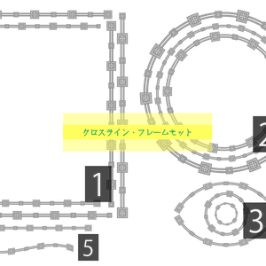 【商用利用OK】クロスライン・フレームセット