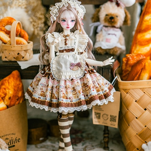 カカ星球】ドール服 ハート付きメイド服セット YOSD MDD MSD - kakaplanet-doll - BOOTH