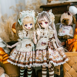 カカ星球】ドール服 ハート付きメイド服セット YOSD MDD MSD - kakaplanet-doll - BOOTH