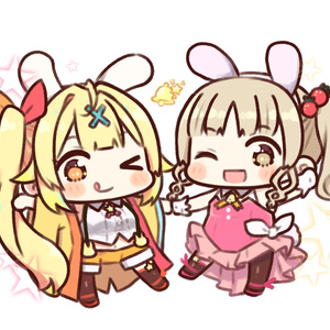 【非公式】星のシスターズバニーアクリルキーホルダー シスター・クレア&星川サラセット