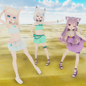 【こまどアバター専用】フリル水着【Unity2019対応】