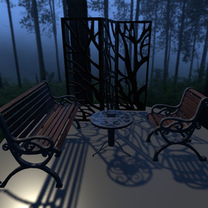 Set Chair Table Deco [VRChat]