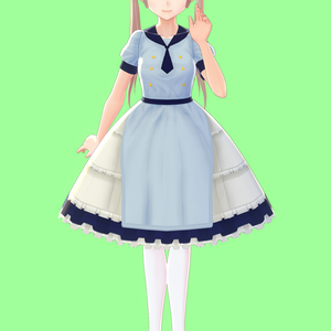 【VRoid用】セーラー服 ロリータ