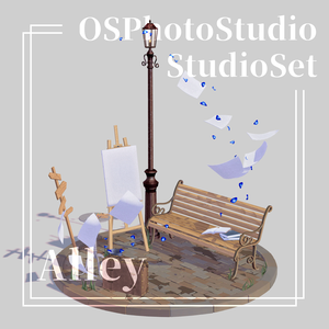 スタジオセット -Alley-【オリジナル3Dモデル】