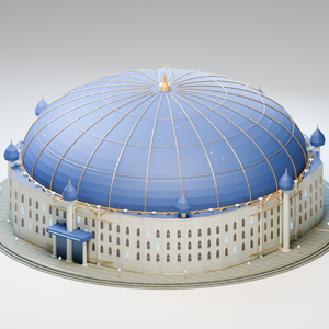 異世界ランドマーク — 星海の天蓋宮【東京ドーム・ファンタジー・3D背景モデル】