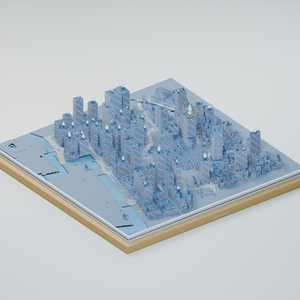 丸の内異景集【和風・中世欧風・異世界・廃墟／3D都市ジオラマ・GLB＋Blender】