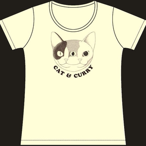Tシャツ (CAT & CURRY) turmeric