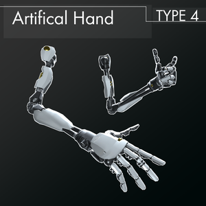 【VRChat想定】男性型義手-typeFour Artifical Hand-typeFour