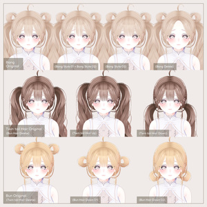 [PB] Wavy twin tail Hair / ウェーブツインテールヘア 缩略图 2