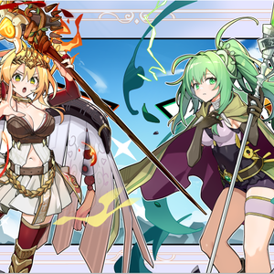 精霊獣使い レラ ＆ 精霊獣使い ウィンダ プレイマット 遊戯王 CircleKOS
