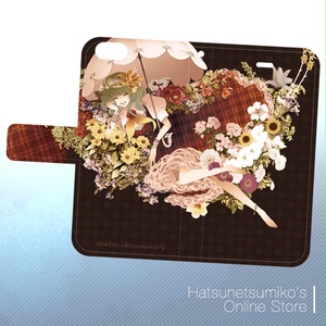 《iPhone6/6s/SE/5/5s》Akenokalas x Hatsunetsumiko's collaboration 手帳型ケース(風見幽香)