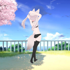 Karin - Kneesocks & Shimapan Pantsu | カリン - ニーソックスとストライプのパンティー 缩略图 6